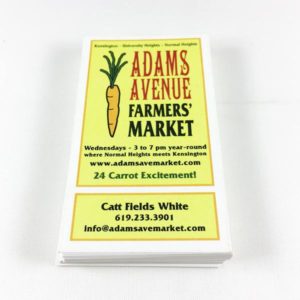 Business Cards<br>Uncoated Stock<br>16pt Thickness<br>1-3 days