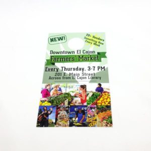 Door Hangers<br>4" x 7"<br>UV Coated on 14pt Cover<br>5-7 days