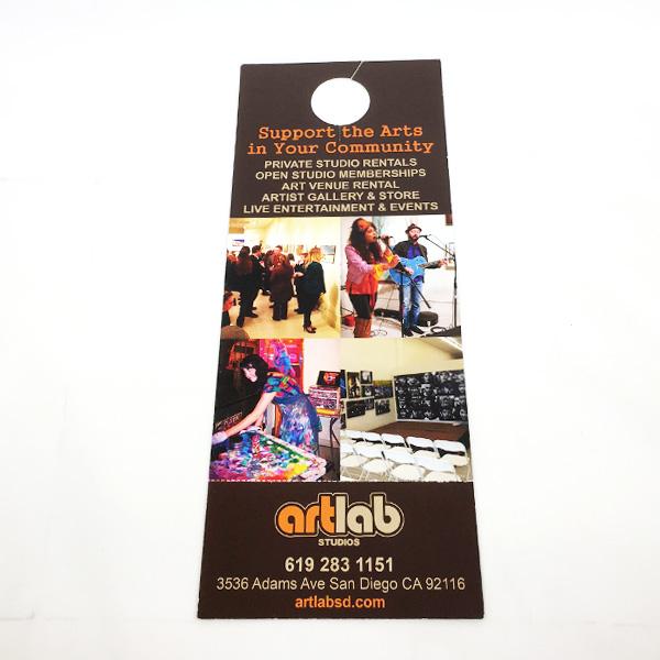 Door Hangers<br>4.25" x 11"<br>UV Coated on 14pt Cover<br>5-7 days