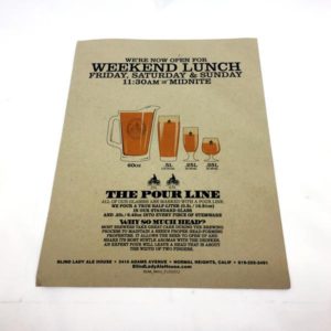 Flyers/Sales Sheets<br>8.5"x11"<br>100# Coated Text<br>1-3 days