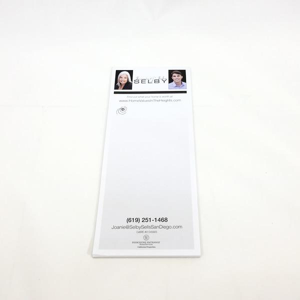 Notepads<br>3.5"x8.5"<br>70# Text<br>5-7 days