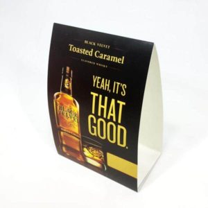 Table Tents<br>4" x 6"<br>14pt UV Coated Cover<br>1-7 days