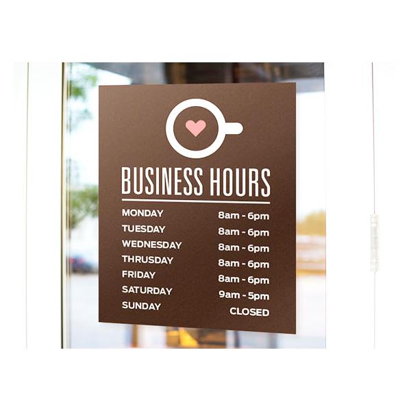 Window Signs<br>36" x 36"<br>Outdoor Vinyl<br>5-7 days
