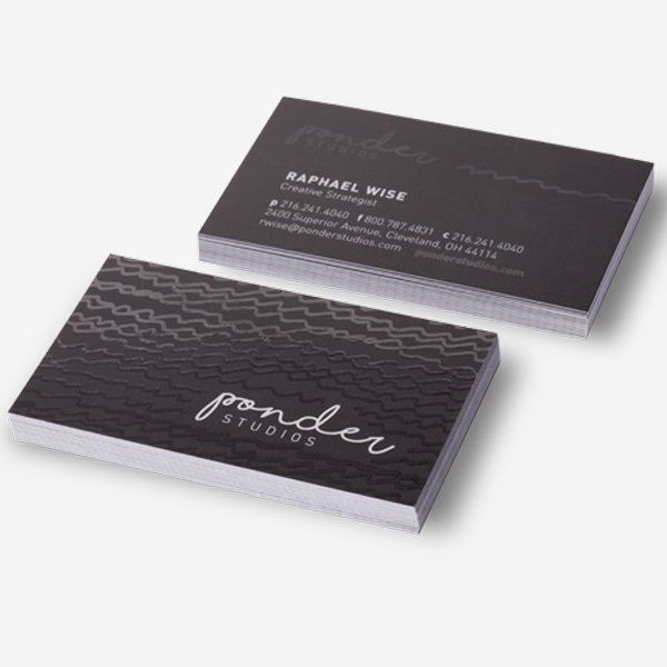Business Cards<br>Matt Stock w/Spot UV<br>16pt Thickness<br>5-7 days