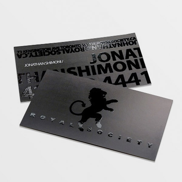 Business Cards<br>Silk Stock w/ Spot UV<br>16pt Thickness<br>5-7 days